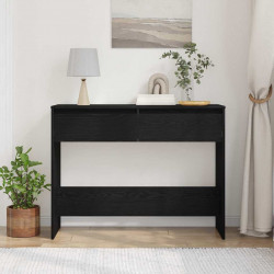 Konsola Czarny Dąb 100 x 35 x 76,5 cm Materiał drewnopochodny