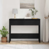 Konsola Czarny Dąb 100 x 35 x 76,5 cm Materiał drewnopochodny