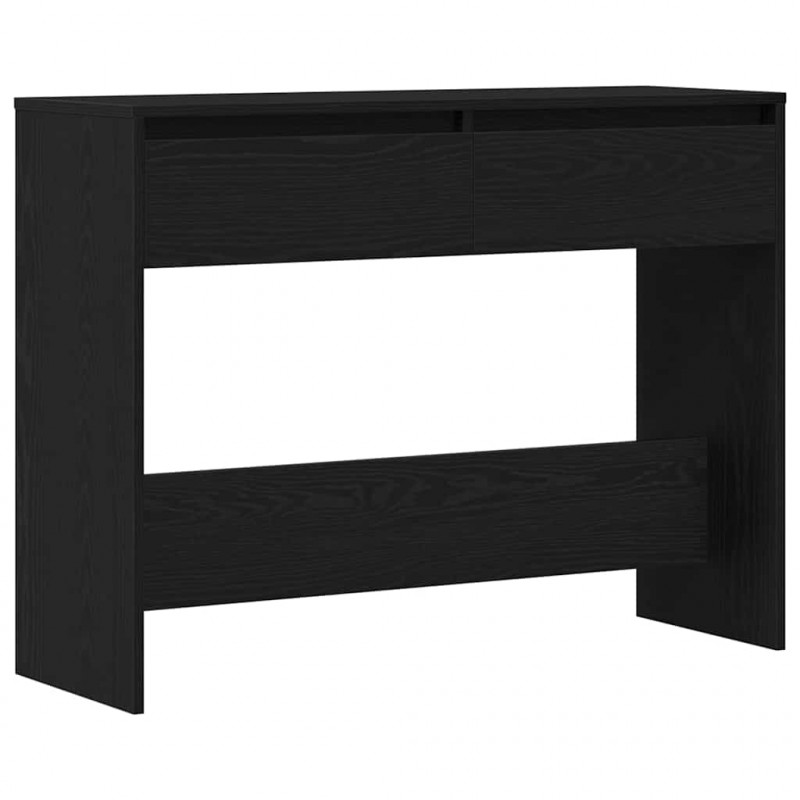 Konsola Czarny Dąb 100 x 35 x 76,5 cm Materiał drewnopochodny