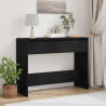 Konsola Czarny Dąb 100 x 35 x 76,5 cm Materiał drewnopochodny