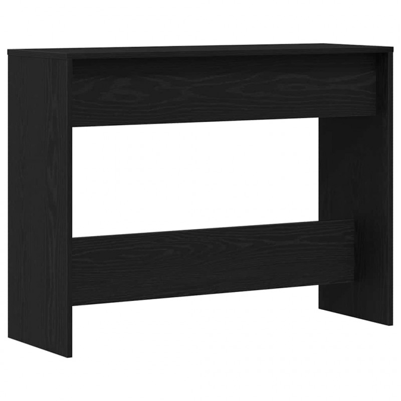 Konsola Czarny Dąb 100 x 35 x 76,5 cm Materiał drewnopochodny
