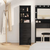 Highboard Czarny dąb 40 x 41 x 135 cm Materiał drewnopochodny