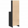 Highboard Czarny dąb 40 x 41 x 135 cm Materiał drewnopochodny