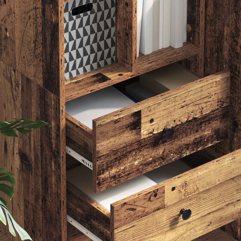 Highboard z szufladą Stare drewno 45,5 x 34 x 127 cm