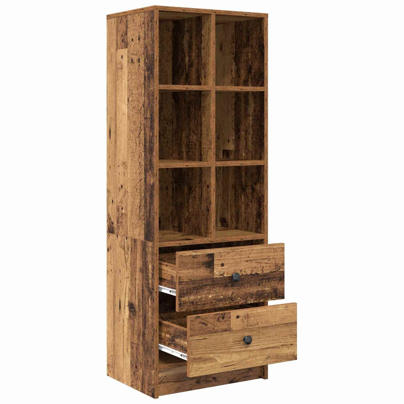 Highboard z szufladą Stare drewno 45,5 x 34 x 127 cm