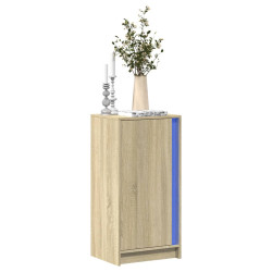 Szafka z LED, dąb sonoma, 42,5x34x85cm, materiał drewnopochodny