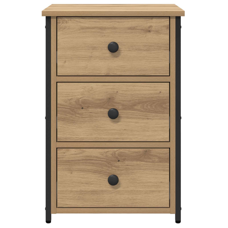 Szafka Nocna Brązowy 40 x 36 x 60 cm Lite Drewno Recyklingowe