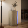 Szafka z LED, dąb sonoma, 42,5x34x85cm, materiał drewnopochodny