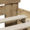 Ramka łóżka Z zagłówkiem Dąb rzemieślniczy 90 x 190 cm