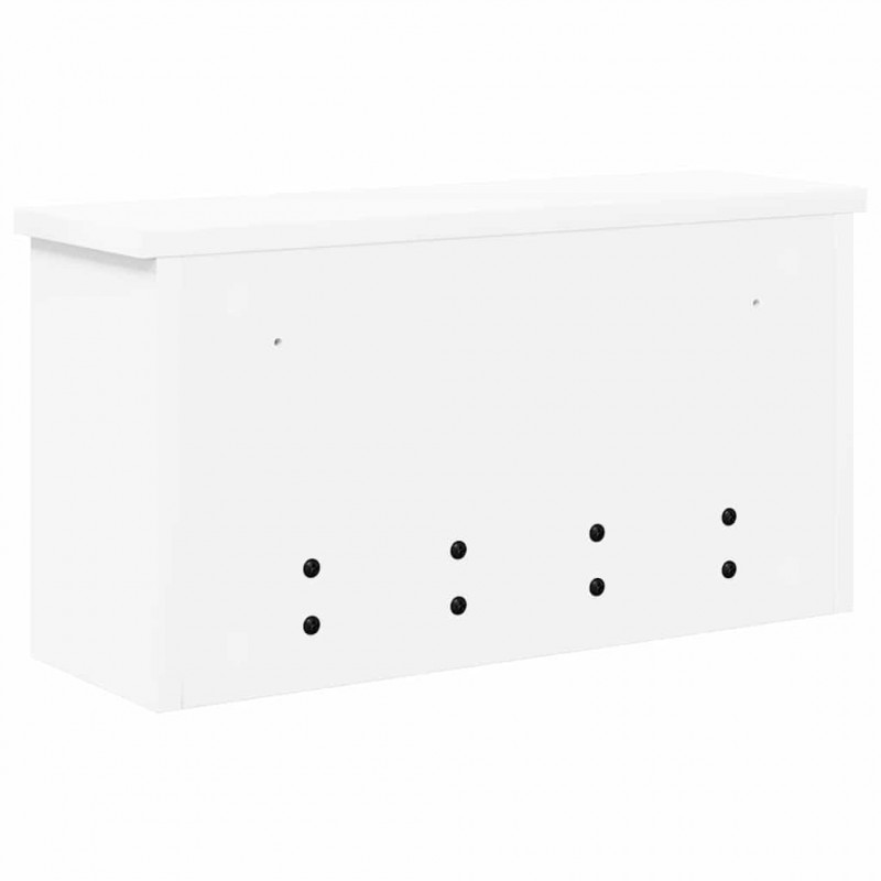 Wieszak na płaszcze montowany na ścianie Biały 50 x 16 x 26 cm