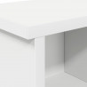 Wieszak na płaszcze montowany na ścianie Biały 50 x 16 x 26 cm