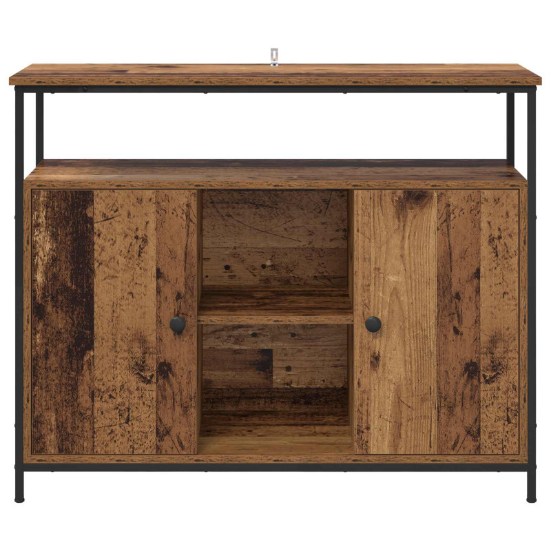 Bufet Stare drewno 100 x 35 x 80 cm Materiał drewnopochodny