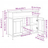 Bufet Stare drewno 100 x 35 x 80 cm Materiał drewnopochodny