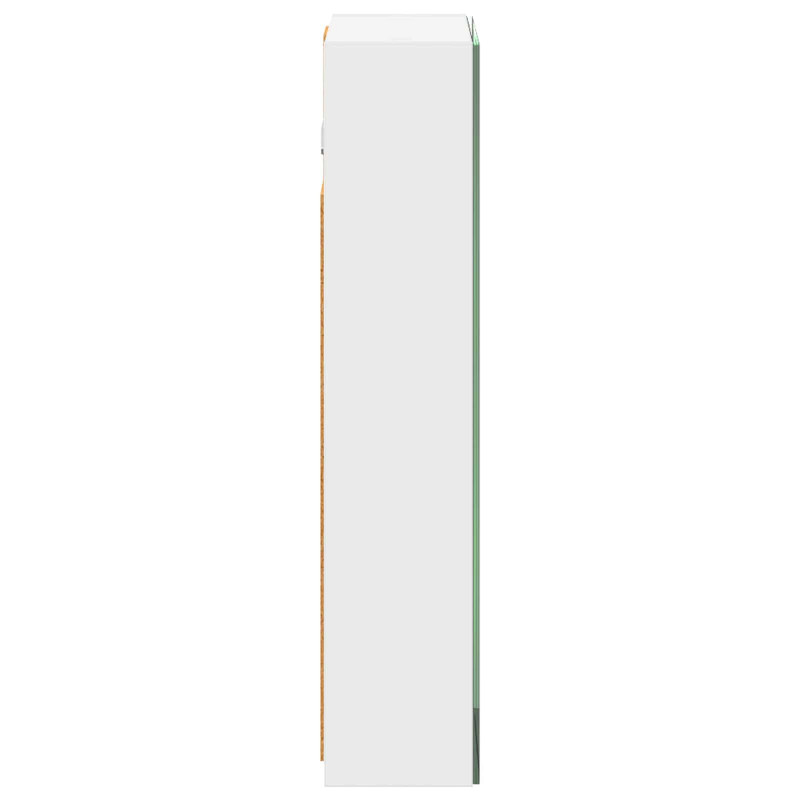Szafka z lustrem do łazienki z półką Biały 30 x 10,5 x 50 cm