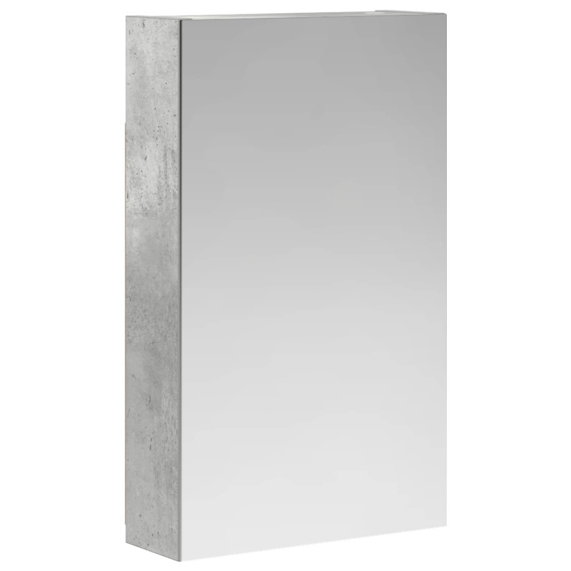 Szafka z lustrem do łazienki Betonowy szary 30 x 10,5 x 50 cm