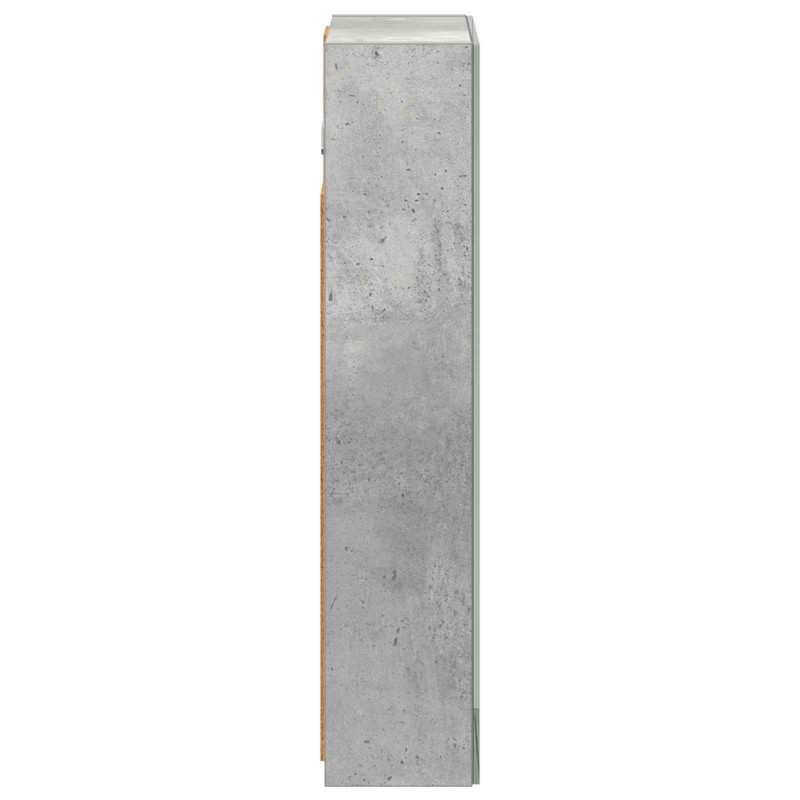 Szafka z lustrem do łazienki Betonowy szary 30 x 10,5 x 50 cm