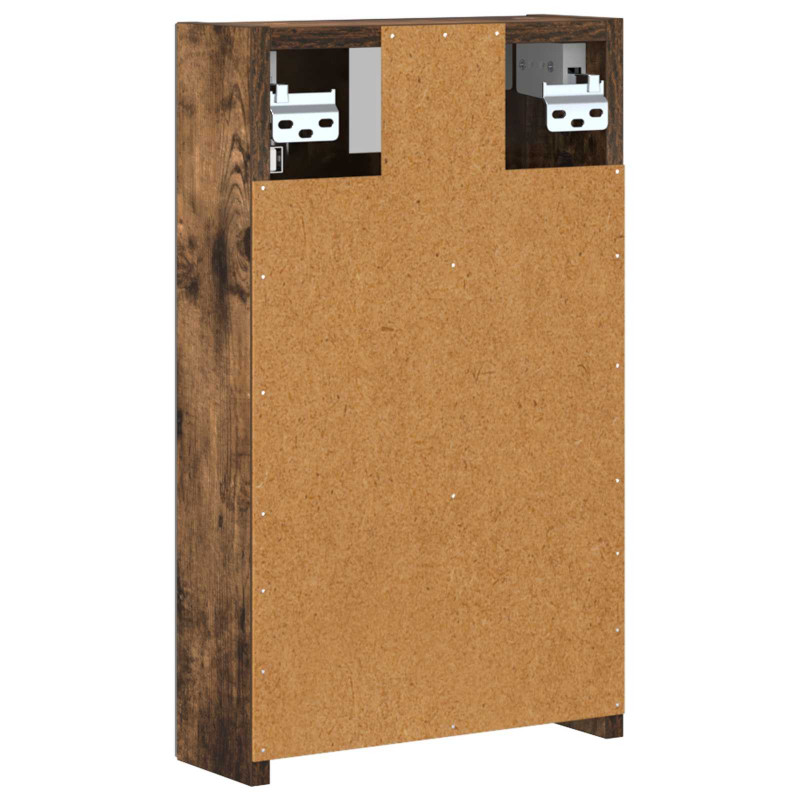 Szafka z lustrem do łazienki Dąb wędzony 30 x 10,5 x 50 cm