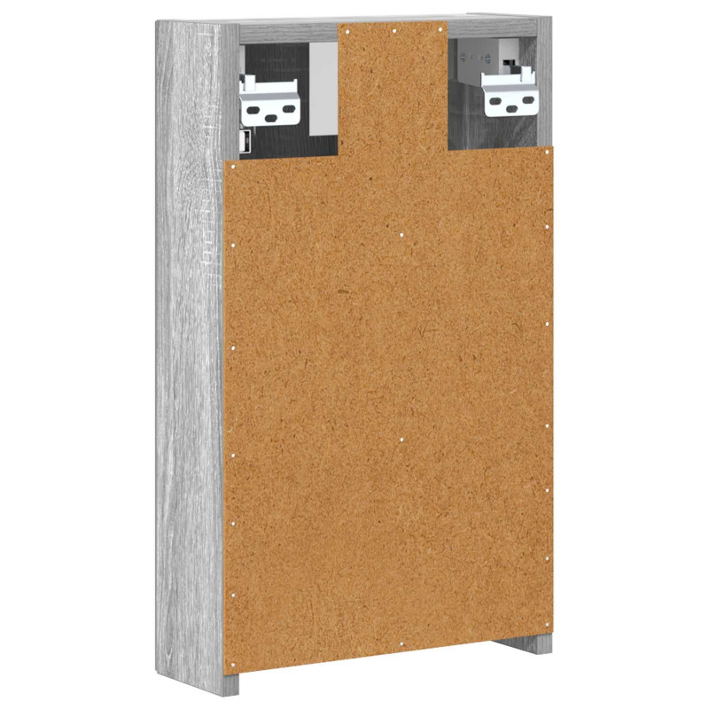 Szafka z lustrem do łazienki Szary Sonoma 30 x 10,5 x 50 cm