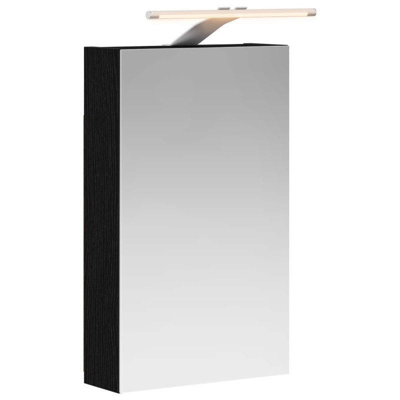 Szafka z lustrem do łazienki Czarny Dąb 30 x 10,5 x 50 cm