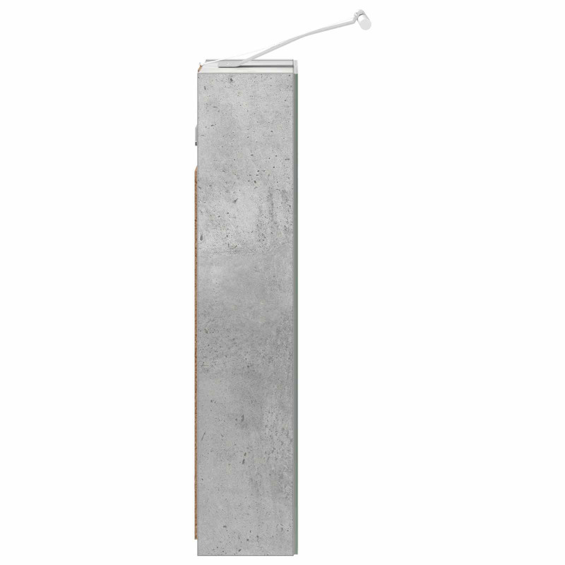 Szafka z lustrem do łazienki Betonowy szary 30 x 10,5 x 50 cm