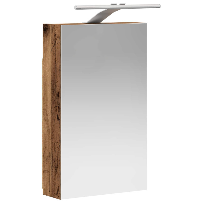 Szafka z lustrem do łazienki Stare drewno 30 x 10,5 x 50 cm