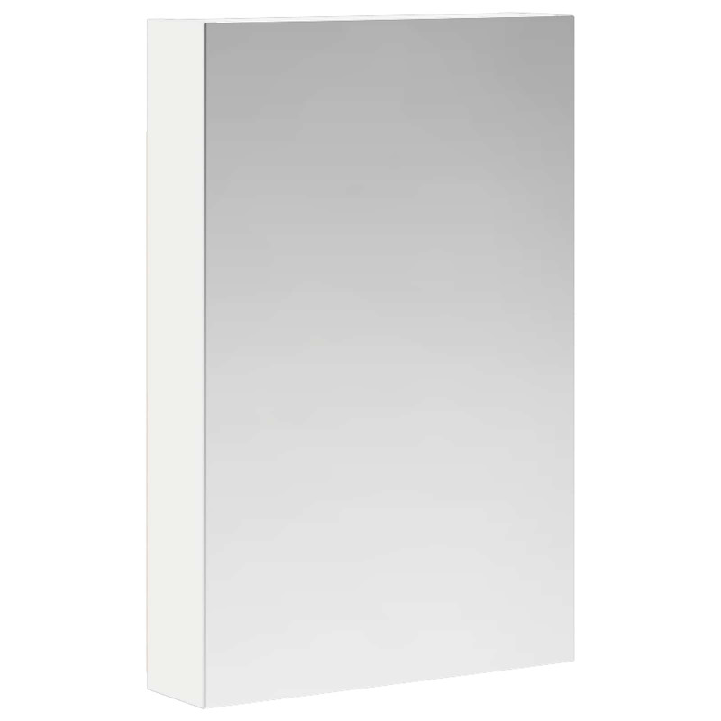Szafka z lustrem do łazienki z półką Biały 40 x 10,5 x 60,5 cm