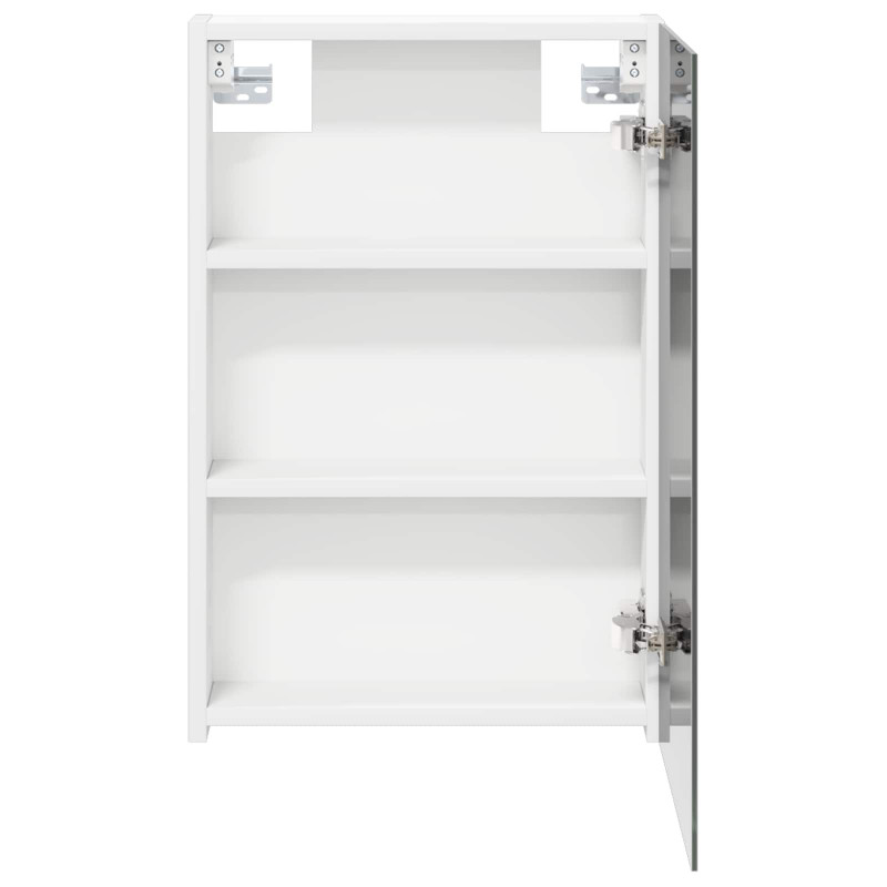Szafka z lustrem do łazienki z półką Biały 40 x 10,5 x 60,5 cm