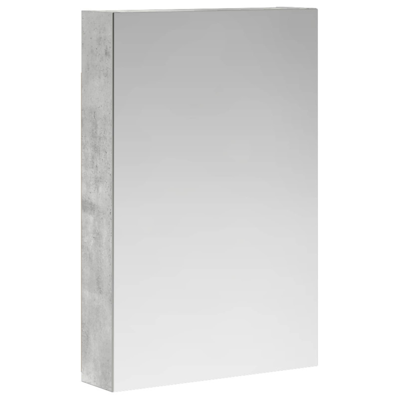 Szafka z lustrem do łazienki Betonowy szary 40 x 10,5 x 60,5 cm