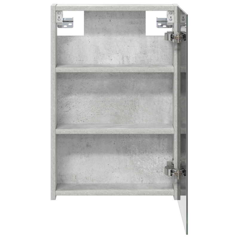 Szafka z lustrem do łazienki Betonowy szary 40 x 10,5 x 60,5 cm