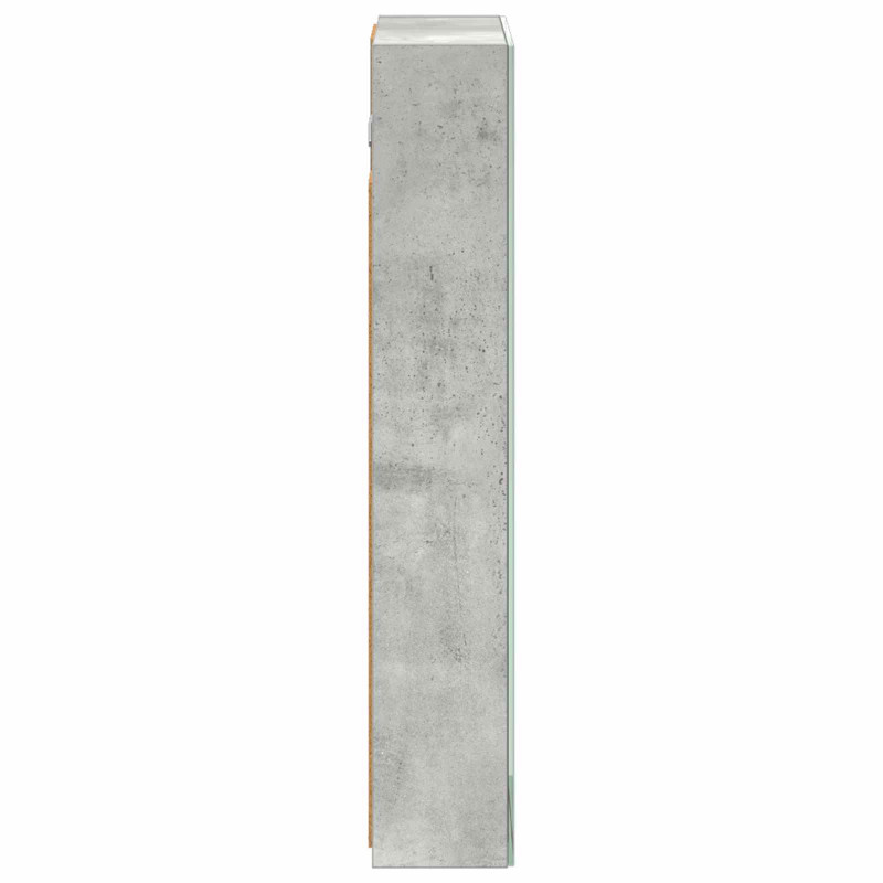 Szafka z lustrem do łazienki Betonowy szary 40 x 10,5 x 60,5 cm