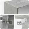 Szafka z lustrem do łazienki Betonowy szary 40 x 10,5 x 60,5 cm