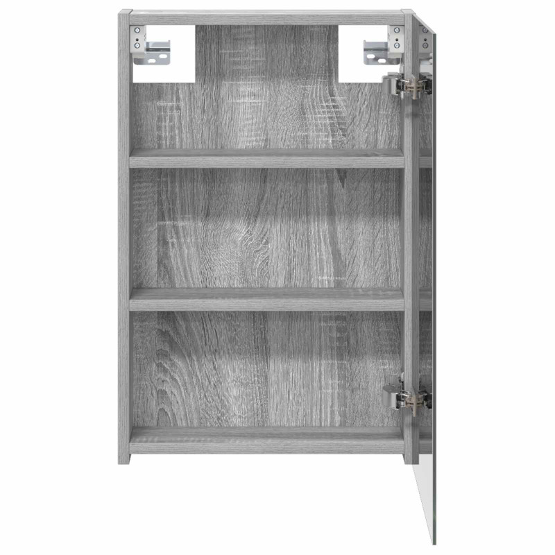 Szafka z lustrem do łazienki Szary Sonoma 40 x 10,5 x 60,5 cm