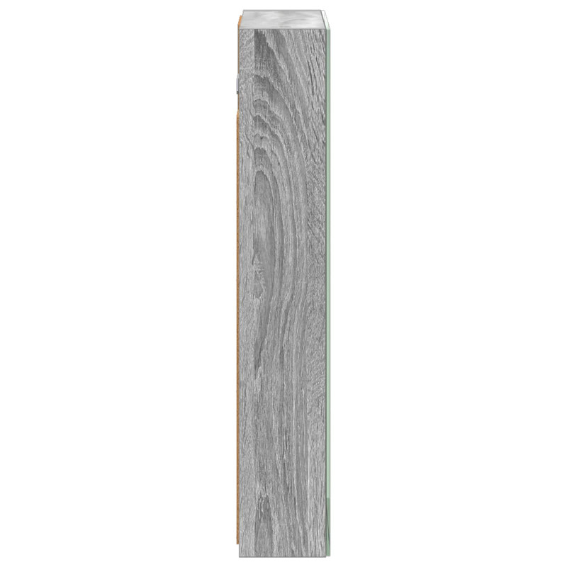 Szafka z lustrem do łazienki Szary Sonoma 40 x 10,5 x 60,5 cm