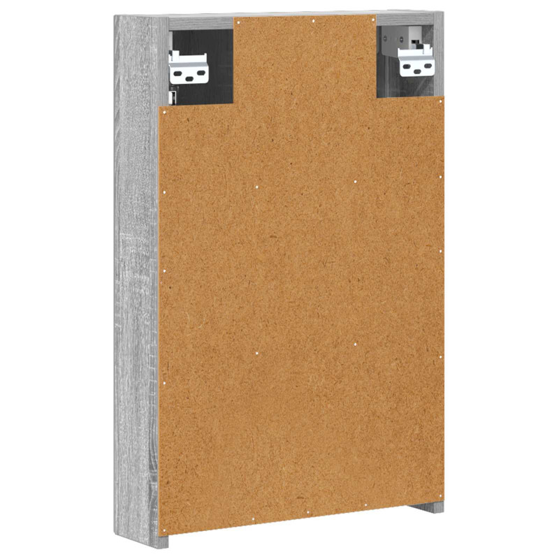 Szafka z lustrem do łazienki Szary Sonoma 40 x 10,5 x 60,5 cm