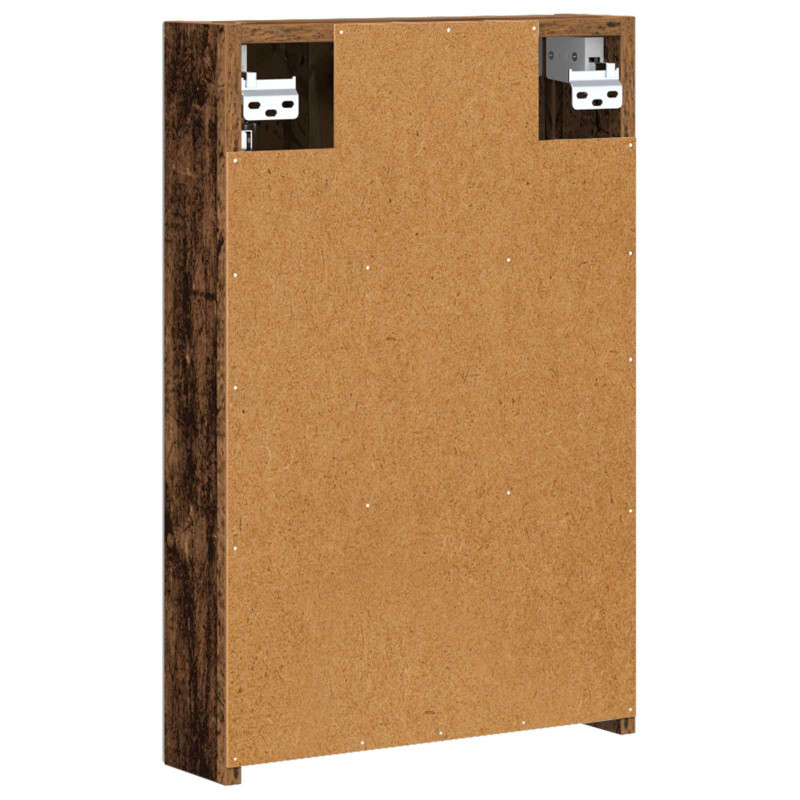 Szafka z lustrem do łazienki Stare drewno 40 x 10,5 x 60,5 cm