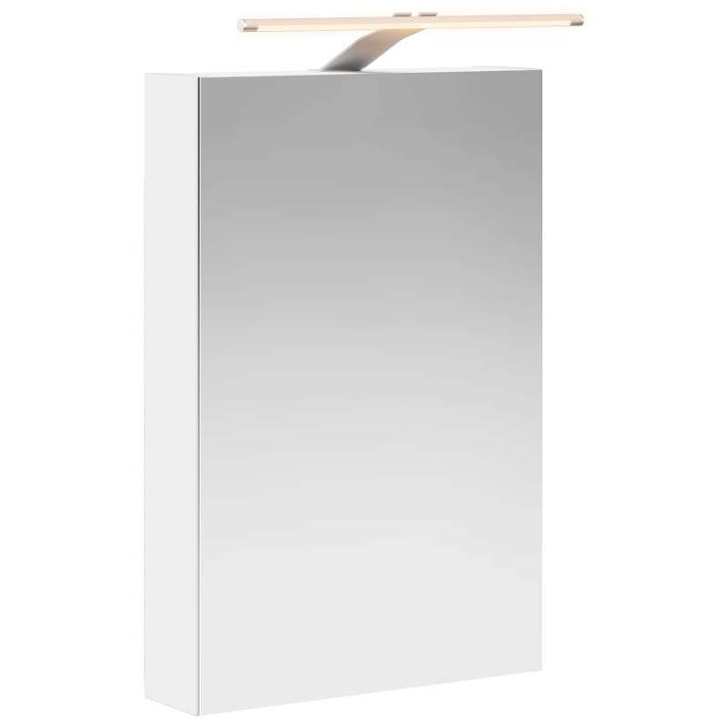 Szafka z lustrem do łazienki z półką Biały 40 x 10,5 x 60,5 cm