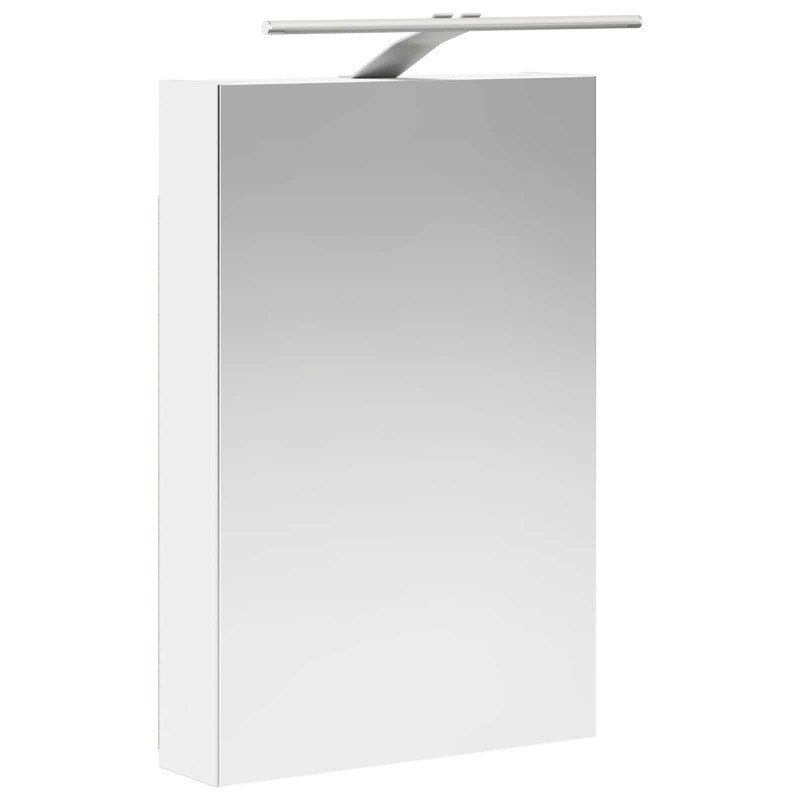 Szafka z lustrem do łazienki z półką Biały 40 x 10,5 x 60,5 cm