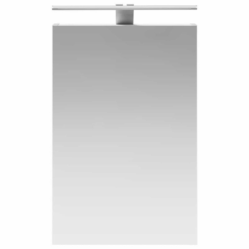 Szafka z lustrem do łazienki z półką Biały 40 x 10,5 x 60,5 cm