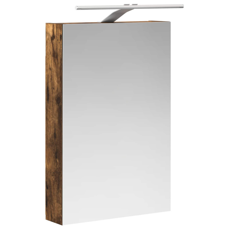 Szafka z lustrem do łazienki Dąb wędzony 40 x 10,5 x 60,5 cm
