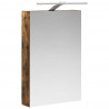 Szafka z lustrem do łazienki Dąb wędzony 40 x 10,5 x 60,5 cm