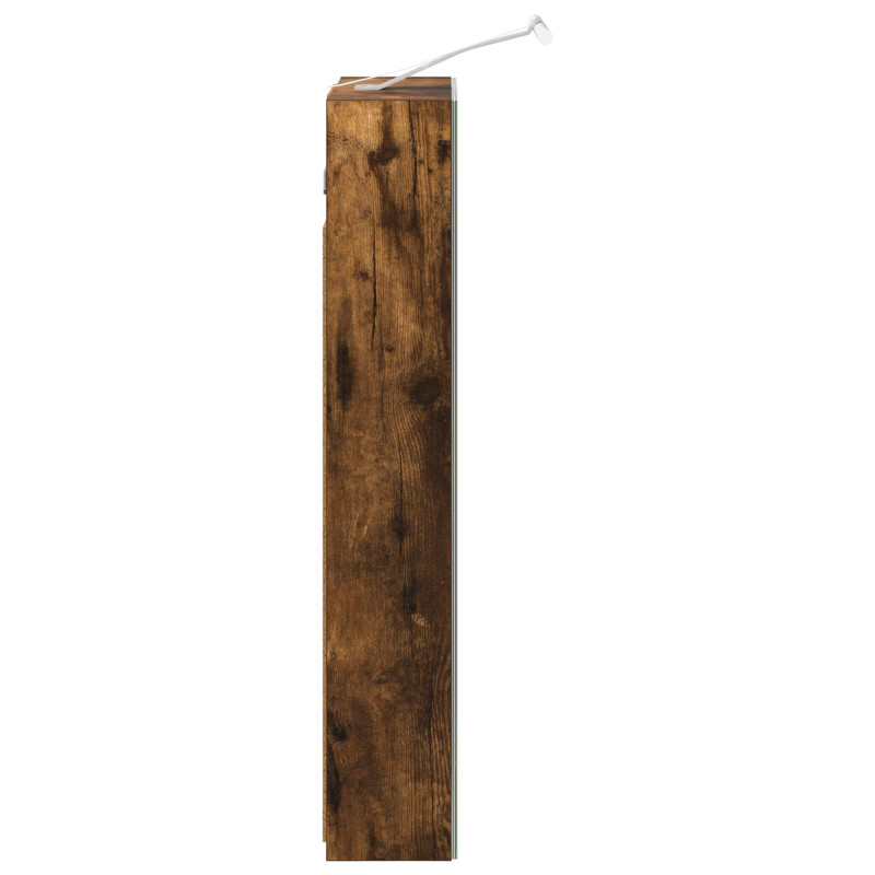 Szafka z lustrem do łazienki Dąb wędzony 40 x 10,5 x 60,5 cm