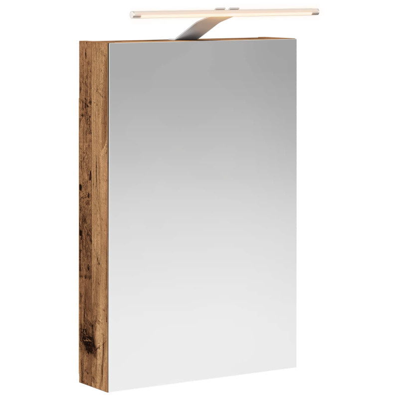 Szafka z lustrem do łazienki Stare drewno 40 x 10,5 x 60,5 cm