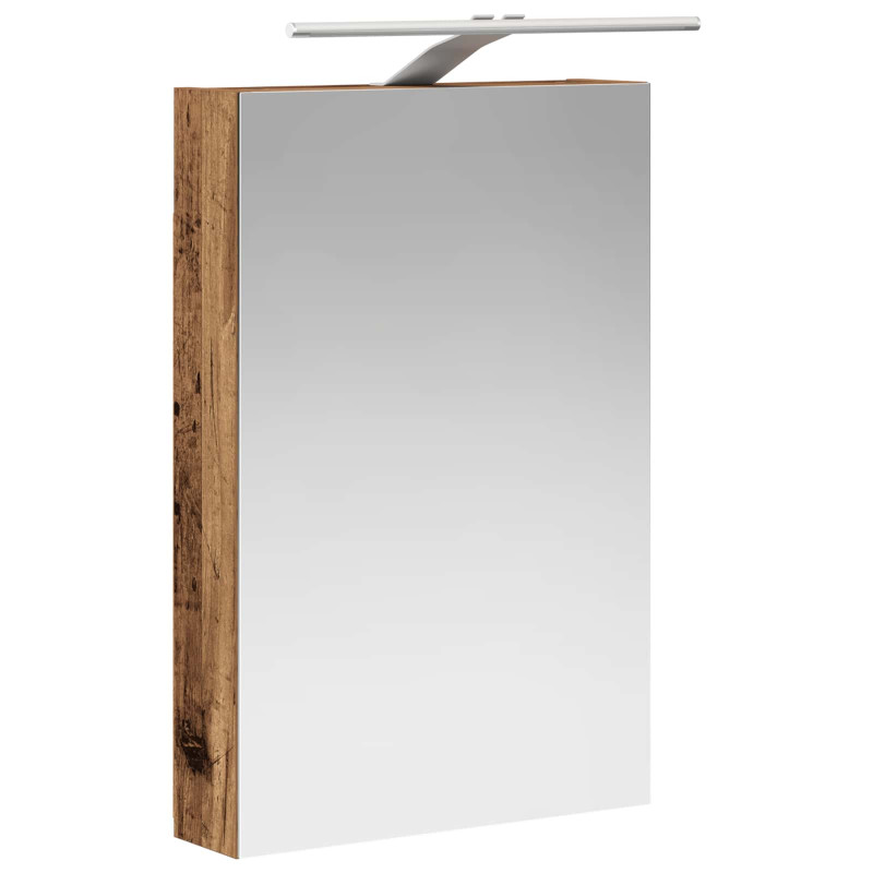 Szafka z lustrem do łazienki Stare drewno 40 x 10,5 x 60,5 cm