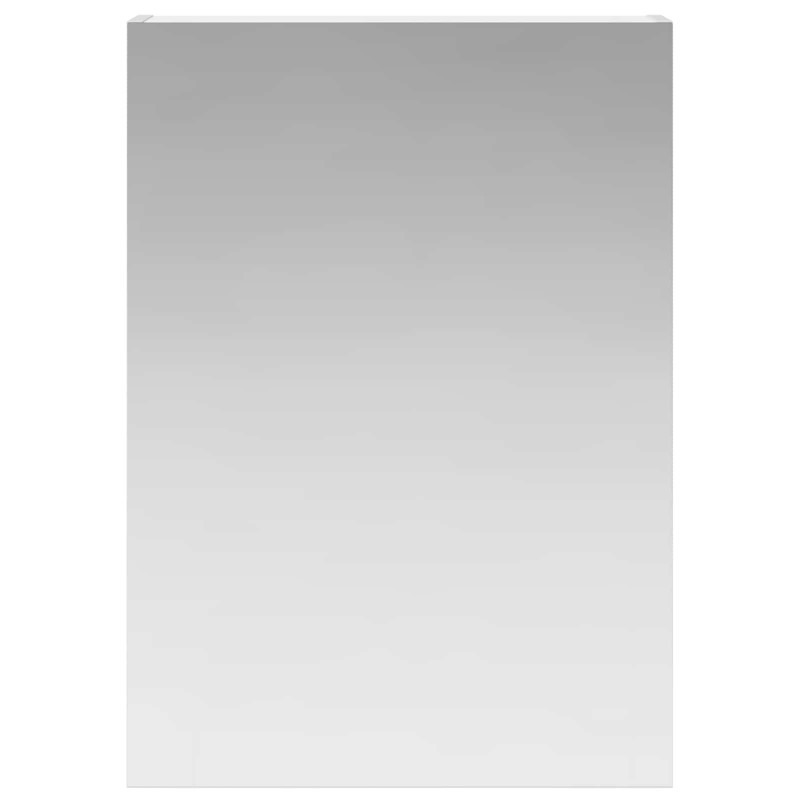 Szafka z lustrem do łazienki z półką Biały 50 x 14,5 x 70 cm