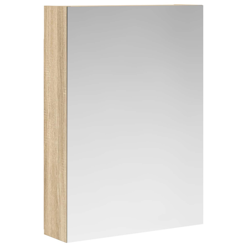 Szafka z lustrem do łazienki Dąb Sonoma 50 x 14,5 x 70 cm