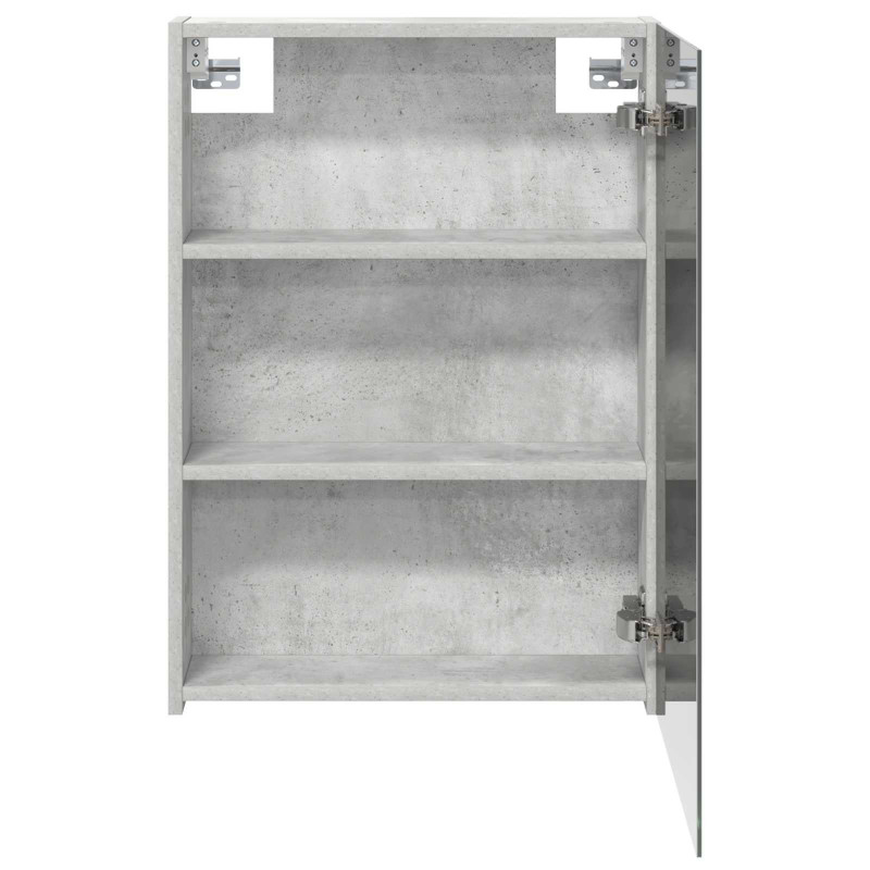 Szafka z lustrem do łazienki Betonowy szary 50 x 14,5 x 70 cm
