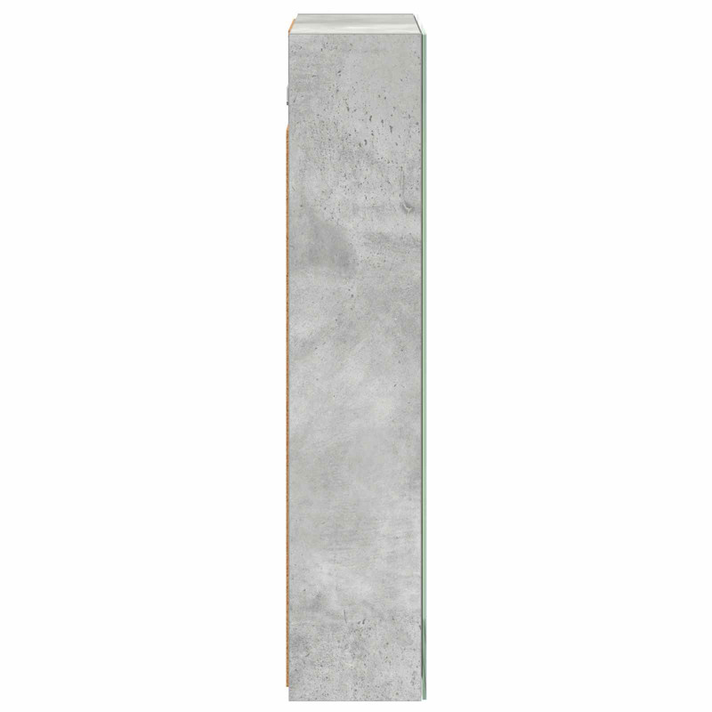 Szafka z lustrem do łazienki Betonowy szary 50 x 14,5 x 70 cm