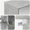Szafka z lustrem do łazienki Betonowy szary 50 x 14,5 x 70 cm