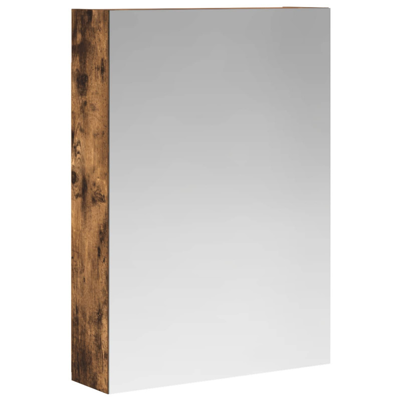 Szafka z lustrem do łazienki Dąb wędzony 50 x 14,5 x 70 cm