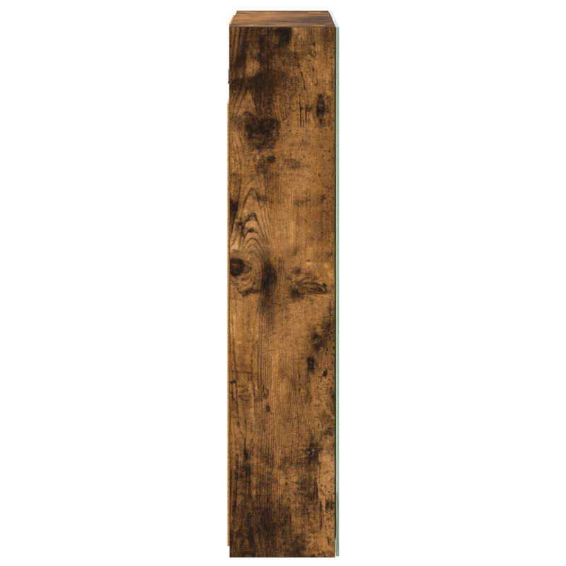 Szafka z lustrem do łazienki Dąb wędzony 50 x 14,5 x 70 cm